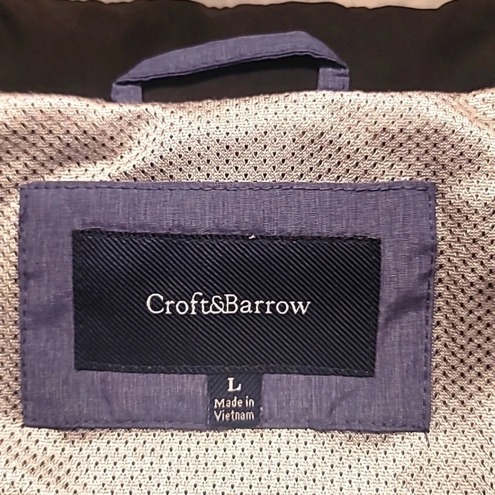 0456. EUC~ Croft & Barrow ~ Black ~ Size Large Retails $100 (NJ-559) 🏌 Golfers! - Picture 3 of 12